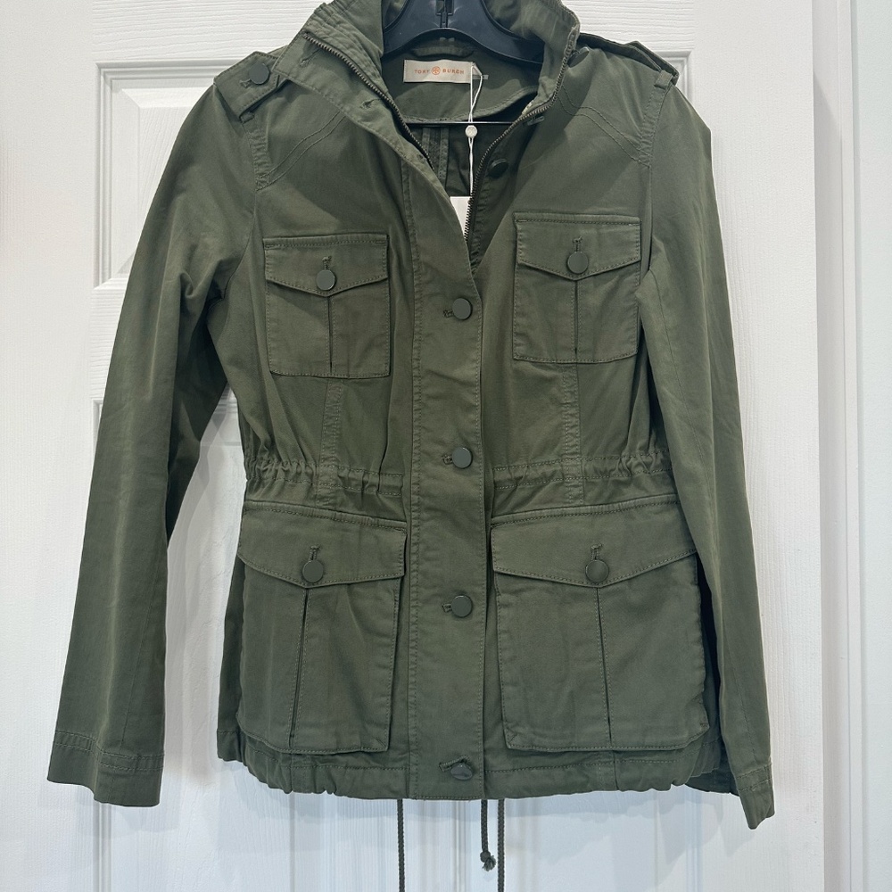 Tory Burch Olive Utility Jacket